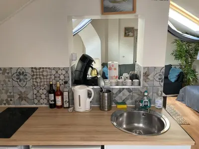 Cuisine ou kitchenette dans l'établissement Studio Place d’Italie/Denfert-Rochereau