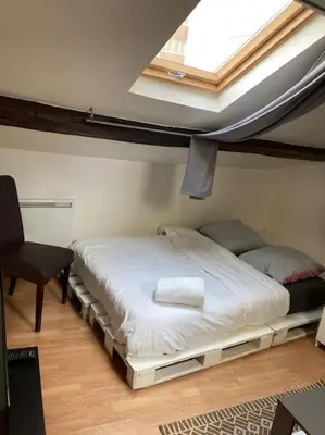 Un ou plusieurs lits dans un hébergement de l'établissement Studio Place d’Italie/Denfert-Rochereau