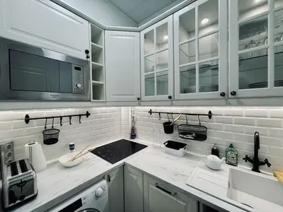 Cuisine ou kitchenette dans l'établissement L'appart du centre