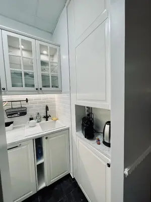 Cuisine ou kitchenette dans l'établissement L'appart du centre