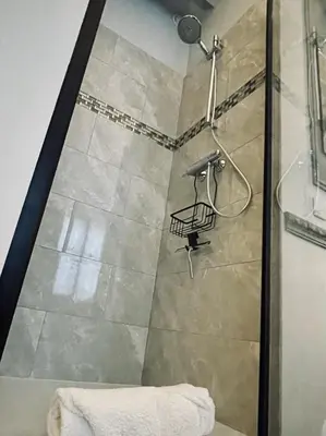 Salle de bains dans l'établissement L'appart du centre