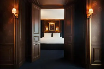 Un ou plusieurs lits dans un hébergement de l'établissement Maison Proust, Hotel & Spa La Mer