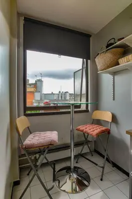Coin salon dans l'établissement Studio with Balcony