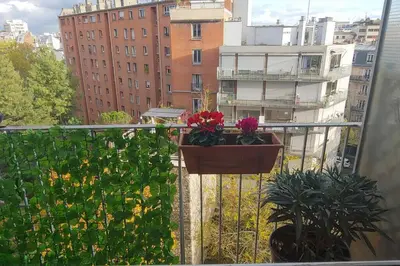 Balcon ou terrasse dans l'établissement Studio with Balcony