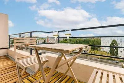 Balcon ou terrasse dans l'établissement Marvellous Studio Paris 14
