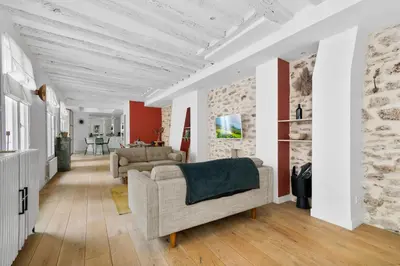 Coin salon dans l'établissement Lovely Apartment, heart of Paris center
