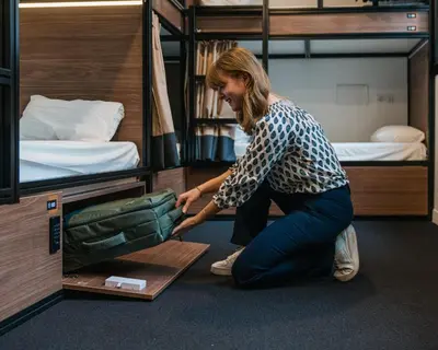 Un ou plusieurs lits dans un hébergement de l'établissement Beau M Paris