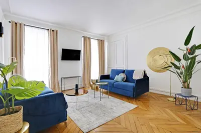 Coin salon dans l'établissement Classy appartment - Arc de Triomphe