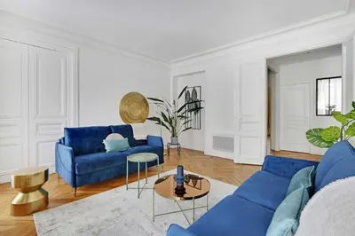 Coin salon dans l'établissement Classy appartment - Arc de Triomphe