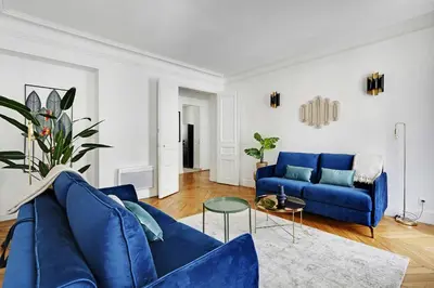 Coin salon dans l'établissement Classy appartment - Arc de Triomphe