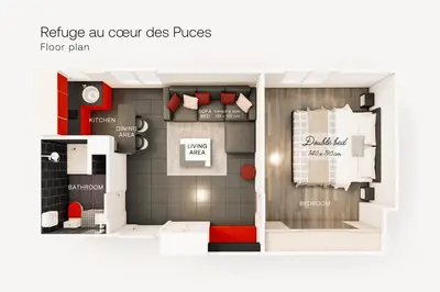 Plan de l'établissement Marché aux Puces de Saint-Ouen