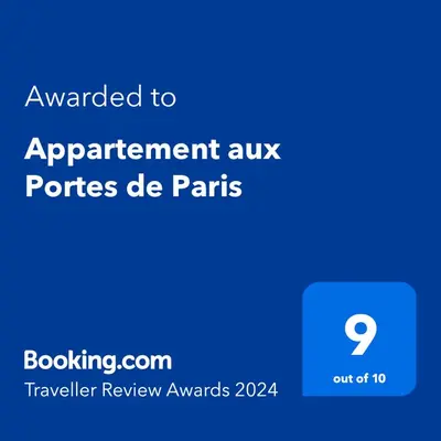 Certificat, récompense, panneau ou autre document affiché dans l'établissement Appartement aux Portes de Paris
