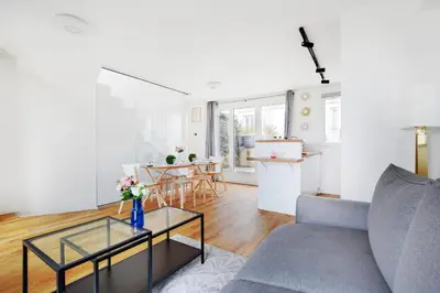 Coin salon dans l'établissement Exceptional triplex with terrace - Montmartre