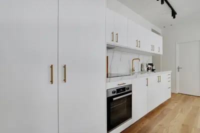 Cuisine ou kitchenette dans l'établissement Pick A Flat's Apartments in Opéra - Rue d'Hauteville