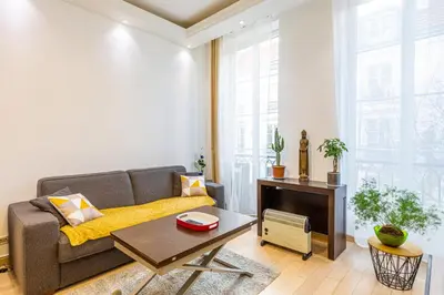 Coin salon dans l'établissement GuestReady - Modern apartment in a prime location