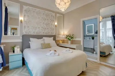 Un ou plusieurs lits dans un hébergement de l'établissement Chaleureux 100m2 3CH - Séjour Romantique Parfait
