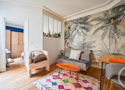 Coin salon dans l'établissement Appartement cosy quartier Gambetta