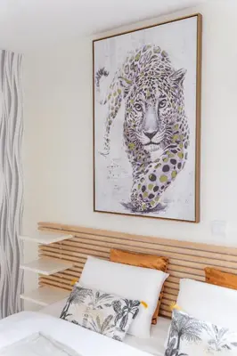 Un ou plusieurs lits dans un hébergement de l'établissement Gold&Silver Quiet House Pro-Family