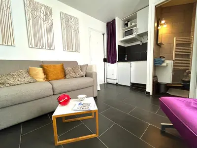 Cuisine ou kitchenette dans l'établissement Le studio Grenelle