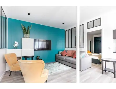 Coin salon dans l'établissement Spacious apartment - 3BR-8P - Place de la Bastille