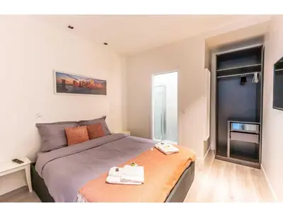 Un ou plusieurs lits dans un hébergement de l'établissement Spacious apartment - 3BR-8P - Place de la Bastille