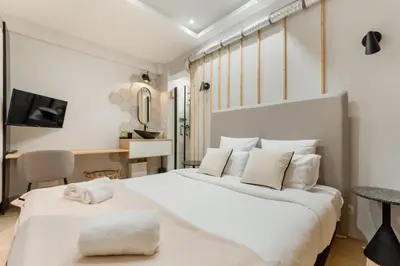 Un ou plusieurs lits dans un hébergement de l'établissement Eiffel Tower - 4 Bedrooms like a Hotel