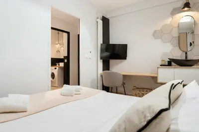 Un ou plusieurs lits dans un hébergement de l'établissement Eiffel Tower - 4 Bedrooms like a Hotel