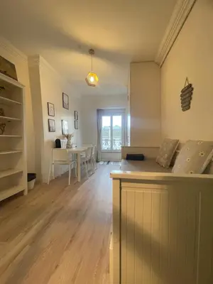 Coin salon dans l'établissement Charming Studio superb location in 7th district Paris
