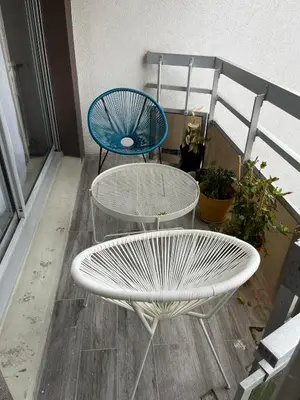 Balcon ou terrasse dans l'établissement Cosy Duplex avec Parking à Paris 19 by immo kit bnb