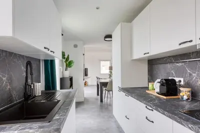 Plan de l'établissement Premium Flat 6 People with billard and Terrace Stade de France