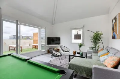 Plan de l'établissement Premium Flat 6 People with billard and Terrace Stade de France
