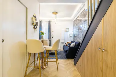 Coin salon dans l'établissement Le studio de l'île