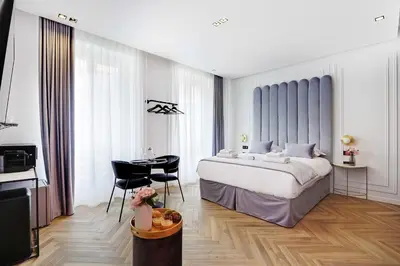 Un ou plusieurs lits dans un hébergement de l'établissement Charming private room - 2P - Les halles