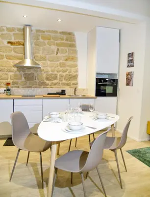 Cuisine ou kitchenette dans l'établissement Appartment Montorgueil/Châtelet
