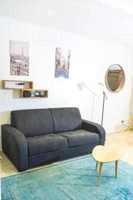 Coin salon dans l'établissement Appartment Montorgueil/Châtelet