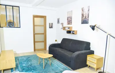 Coin salon dans l'établissement Appartment Montorgueil/Châtelet