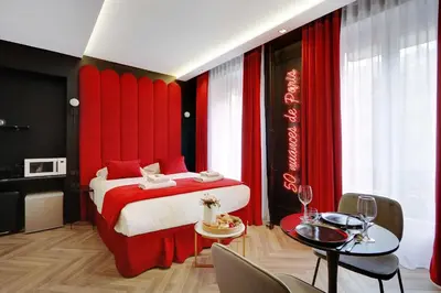 Un ou plusieurs lits dans un hébergement de l'établissement Luxurious private room - 2P - Les Halles