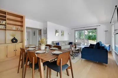 Coin salon dans l'établissement Elegant apartment - 2BR-6P - Tour Eiffel