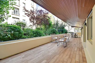 Balcon ou terrasse dans l'établissement Elegant apartment - 2BR-6P - Tour Eiffel