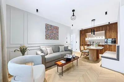 Coin salon dans l'établissement Luxury Stay