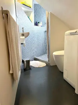 Salle de bains dans l'établissement Le Penthouse Picardie