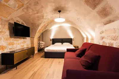 Un ou plusieurs lits dans un hébergement de l'établissement Loft 1 BR Marais, Notre Dame AC by LCC Agency