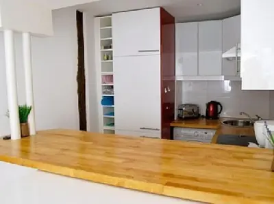 Cuisine ou kitchenette dans l'établissement High Standing 2-Room Apartment in Latin Quarter Paris