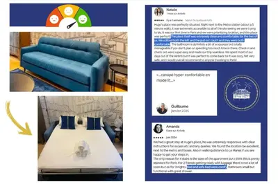 Coin salon dans l'établissement Belle de Nuit - Rénové & Design - by Mon Petit Faré