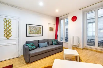 Coin salon dans l'établissement GuestReady - Quaint retreat in the heart of Paris