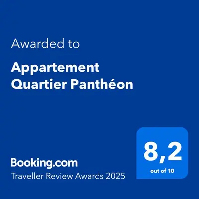 Certificat, récompense, panneau ou autre document affiché dans l'établissement Appartement Quartier Panthéon Free Netflix