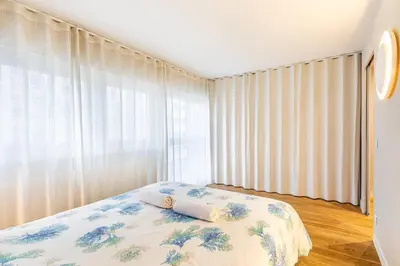 Un ou plusieurs lits dans un hébergement de l'établissement GuestReady - Appartement proche de Montparnasse