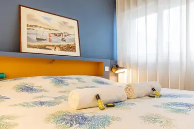 Un ou plusieurs lits dans un hébergement de l'établissement GuestReady - Appartement proche de Montparnasse