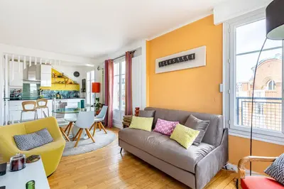 Coin salon dans l'établissement GuestReady - Contemporary Apt in the 20th Arr