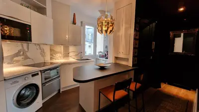 Cuisine ou kitchenette dans l'établissement Cocosmann